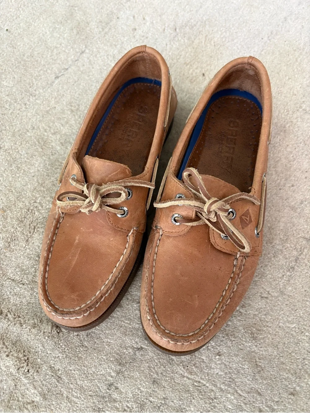 Sperry Men's tan leather Boat Shoes